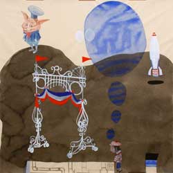 Curro Gonz&aacute;lez - 2004 - Meta volante - mixta 95 x 95