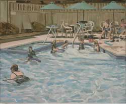 Curro Gonz&aacute;lez - 2005 - Buceador - &oacute;leo 41 x 50